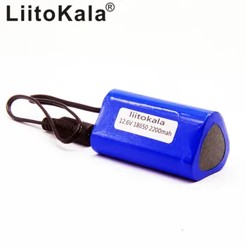 LiitoKala aukštos kokybės nešiojamų 12V 2200 mAh 18650 įkraunama ličio baterija baterija VAIZDO kamera VIDURIO vidurio 2200mh