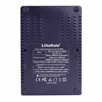 LiitoKala Lii-PD4 Lii-PL4 baterijos įkroviklio 18650 26650 21700 18350 AA AAA), 3,7 V/3.2 V/1.2 V/1.5 V NiMH ar ličio baterijos kroviklis