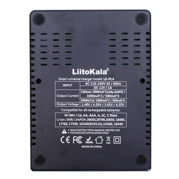 LiitoKala Lii-PD4 Lii-PL4 baterijos įkroviklio 18650 26650 21700 18350 AA AAA), 3,7 V/3.2 V/1.2 V/1.5 V NiMH ar ličio baterijos kroviklis