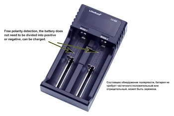 Liitokala Naujas Lii-S2 Dvigubas Lizdas 18650 Baterijos Kroviklis 1.2 V, 3,7 V 3.2 V AA / AAA 26650 21700 NiMH, Li-Ion Smart Baterijos Kroviklis