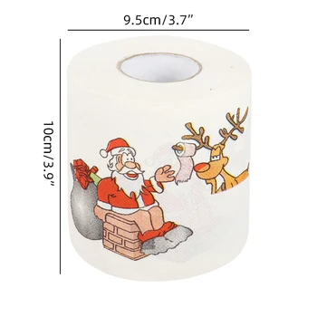 Linksmų Kalėdų, Naujųjų Metų Dovanos 1pcs Popieriaus Ritinėlio Santa Claus Vonia, Tualetas Kalėdų Popieriaus Kalėdų Dekoracijas Namų Supplise