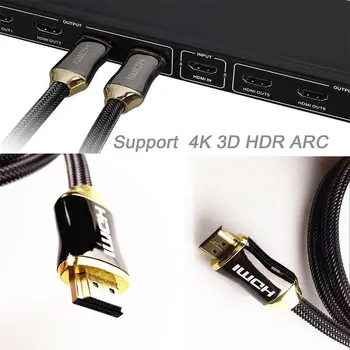 LumiParty Cinko Lydinys HDMI Kabelis Ultra HD 1.5/3/5/ Skaitikliai, HDMI Kabelis, V2.0 2K 4K x Didelės Spartos + Ethernet HDTV r30