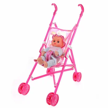 Lėlės Buggy Sport Vežimėlį Vežimėlis Sulankstomas Žaislas Lėlės Vežimėlis Baby Doll