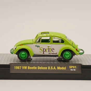 M2 1:64 Sprite Lydinio Žaislas Automobilio Modelį 1967 m. VW Bettle / 1965 M. Ford Econnoline Pristatymo Van / 1959 Chevrolet Fleetside