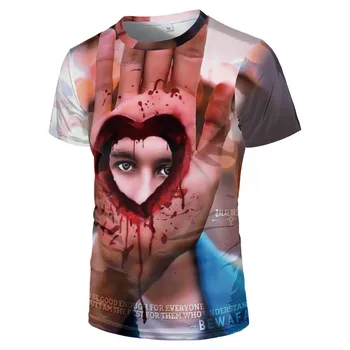 Mados Gatvės Stiliaus Vyrų 3d T-shirt Meno Verpetą Lauke 3d Spausdinimo Naujas Vyrų Ir Moterų, O-neck T Shirt spotify premium