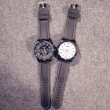 Mados Vyrų Laikrodžiai 7 Spalvų Led žibintai Švyti Žiūrėti Vyrų Sporto Laikrodžiai Silikono Juostos, Laikrodžiai, šviesos didelis ciferblatas relojes hombre