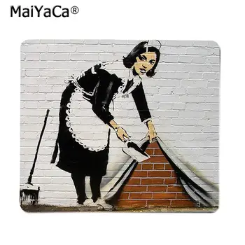 MaiYaCa Aukščiausios Kokybės Banksy Grafiti žaidėjus žaisti kilimėliai Kilimėlis Nemokamas Pristatymas Didelis, Mouse Pad Klaviatūros Kilimėlis