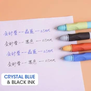 M&G 6/12/16pcs Ergonomiškas Trinamos Pen 0,5 mm Juodas) Blue (mėlynas Apribotos/Ištraukiama gelio rašalo Rašikliai su Trintukas rašo ištrina Pildymas