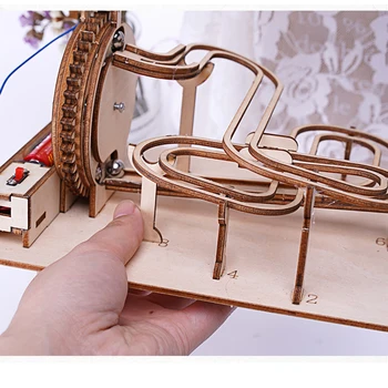 Marmuro Paleisti Pavarų Dėžė Surinkimas Modelis Komplektai, Medinės 3D Dėliones 