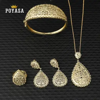Maroko Caftan vestuvių aukso papuošalų mados juvelyrika nustatyti vario aukštos kokybės papuošalų rinkinys
