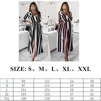 Marškinėliai Suknelė Moterims Dryžuotas Derliaus Ilga Suknelė Atsitiktinis Mygtuką Suknelės Goth ilgomis Rankovėmis Rudenį Paplūdimio Maxi Suknelės Moterų 2021