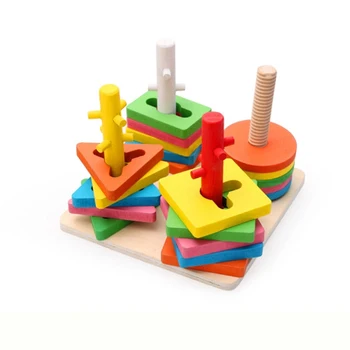 Medinis žaislas Montessori Vaikai Twister Piršto Žaislas Kūrybos Balansas Dėlionės Ikimokyklinio Žaislai Juguetes