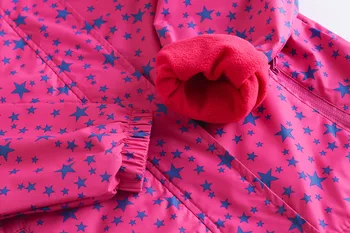 Merginos, dviaukštės polar fleece striukės 2019 Naują pavasario rudens baby kid drabužiai mergaitėms Lietpaltis Kailio Švarkelis, striukės, viršutinių drabužių siuvimas