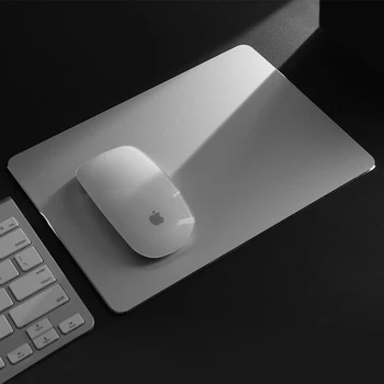 Metalo, Aliuminio Mouse pad Mat Sunku Sklandžiai Magija Plonas Mousead dvipusės Vandeniui Greitai ir Tiksliai Kontroliuoti Office Home