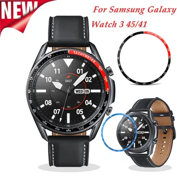 Metalo Krašto Dangtelis Skirtas Samsung Galaxy Žiūrėti 3 45/41mm /watch3 Bezel Žiedas, Perjungiklis Masto Greitis Apsaugos Atveju Žiūrėti Priedai