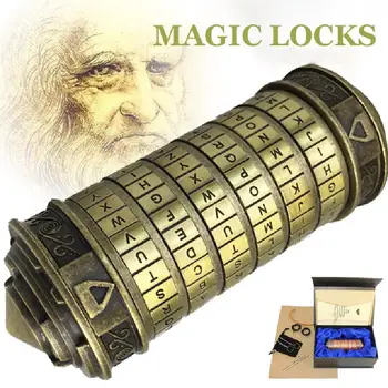 Metalo Magija Švietimo Žaislai Cryptex Spynos Dovana Da Vinci Laišką Užraktas Tuoktis Meilužis Blokai Nustatyti Surinkti Žaislas Draugais