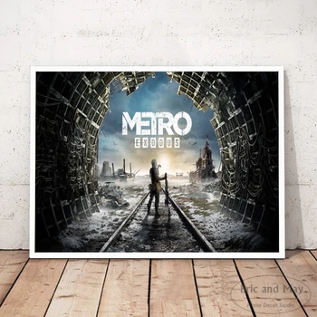 Metro Išėjimo Vaizdo Žaidimas Kūrinys Drobės Tapybos Sienos Menas Šiaurės Apdailos Namų Modernus Plakatas Kambarį Spausdinti Nuotraukas