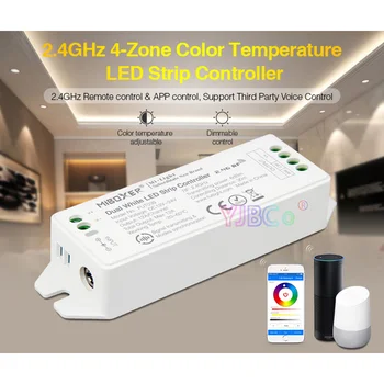 Miboxer 2.4 GHz Spalvos Temperatūra LED šviesos Juostelės Valdytojas,FUT035 (Atnaujintas) DC12V~24V Double balta led lempa juosta dimeris