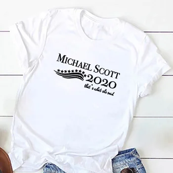 Michael Scott Prezidento Marškinėliai, Michael Scott 2020 Marškinėliai, Biuro TV Šou 