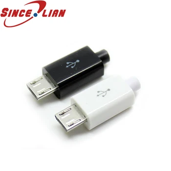 MICRO USB2.0 male plug kištukas 5P 4P greitai imti galva 