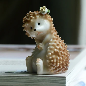 Mielas dervos ežys miniatiūrinės Statulėlės Miniatiūros amatų vestuvių namų puošybai menų pasakų sodas simuliacija gyvūnai, dovanos