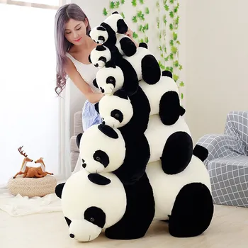 Mielas Kūdikis Big Panda Bear Pliušinis Iškamša Lėlės, Gyvūnai Žaislas Pagalvę Animacinių Filmų Kawaii Lėlės Merginos Meilužis Dovanos