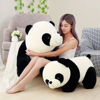 Mielas Kūdikis Big Panda Bear Pliušinis Iškamša Lėlės, Gyvūnai Žaislas Pagalvę Animacinių Filmų Kawaii Lėlės Merginos Meilužis Dovanos