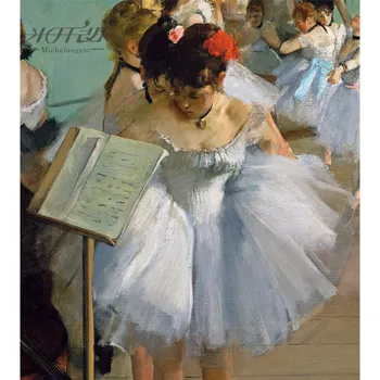 Mikelandželas Medinės Dėlionės 500 Gabalas Baleto Pamoką Edgaras Dega Vaikas Švietimo Žaislas Kolekcionuojamų Aliejus, Tapyba, Menas, Dekoras
