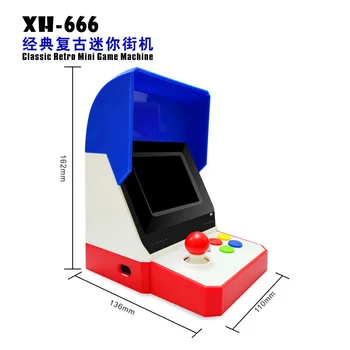 Mini Arcade Žaidimas Retro Mašinos Vaikams su 520 Klasikinių Vaizdo Žaidimų Namų Kelionės Nešiojamų Žaidimų Sistema Mažų Vaikų Žaislai