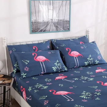Minkštas poliesterio Lova aukštos kokybės vasaros įmontuojami Lakštai Lovatiesė lova Padengti patalynės rinkinys, skirtas namų dekoro paklodės Namų tekstilė