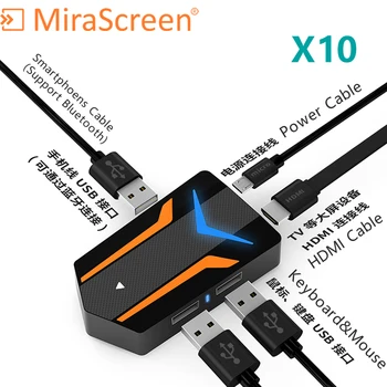 MIRASCREEN X10 anycast miracast su Dlna USB prievadą prijungti Klaviatūrą, pelę, TV Stick