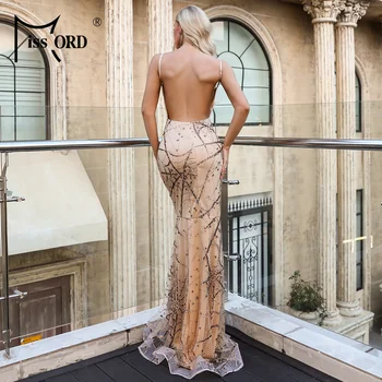 Missord 2021 Moterų Sexy Off Peties China Suknelės Moterų Backless Elegantiškas Maxi Šalies Atspindintis Suknelė Vestdios FT18690