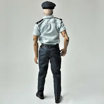 Mnotht 1/6 Masto Kareivis Priedai Honkongo policijos Trumpas rankovėmis kostiumas Drabužiai Tinka 12in Vyrų Kūno Veiksmų Skaičius, modelis m3