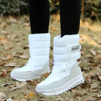 Moterys sniego batus neslidžiais neperšlampama laisvalaikio žieminiai batai moterims, batai 2021 naujas plus aksomo išlaikyti šiltas žiemos batai moterims, batai