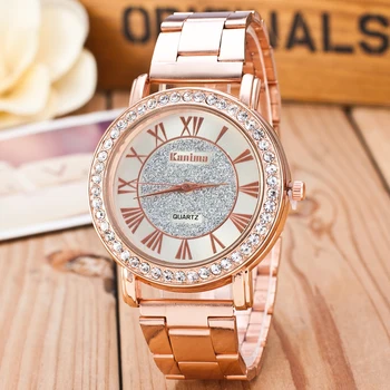 Moterų Laikrodžiai Naujas Top Brand Moterų Aukso Atsitiktinis Kvarco Žiūrėti Moterų Nerūdijančio Plieno Laikrodžiai Relogio Feminino Ponios Laikrodis Karšto