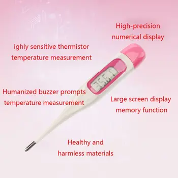 Moterų Ovuliacijos Skaitmeninis Termometras su LCD Pagrindinė Matavimo Temperatūros Matavimo 28TC