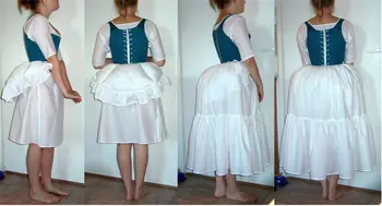 Moterų Renesanso Bum Roll VIDURAMŽIŲ CHALATAI ELIZABETHAN Krinolīns Viktorijos Šurmulio Mergina Veiklos Suknelė Underskirt