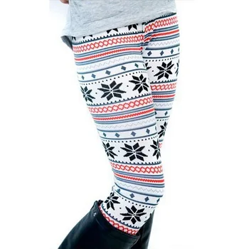 Moterų Rudenį Antblauzdžiai Mergaitė Žiemos Legging Nuosėdos Snaigės Kalėdų Elnias Spausdinti Antblauzdžiai Moterims, Drabužiai Jeggings