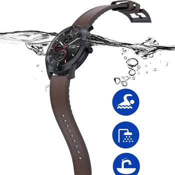 Moterų, Vyrų, Bluetooth žiūrėti DT98 1.3 colių IP68 Smart Žiūrėti Vandeniui Visiškai Jutiklinį Ekraną Sporto Smartwatch Fitneso Apyrankė