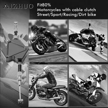 Motociklo CNC Aliuminio Stunt Sankabos Svirtį Lengvai Traukti Kabelių Sistemos Kawasaki Z 1000 Z1000SX NINJA 1000 Tourer Z900RS Z750R