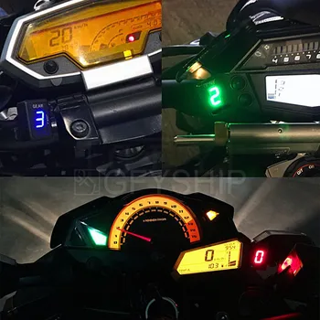 Motociklo LCD 1-6 Lygį Pavarų Indikatorius 6 Spartos Skaitmeninių Įrankių Metrų Honda Visus FI Modelis CBR600RR CBR1000RR CB600F Hornet CB400