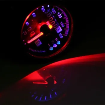 Motociklų Aksesuarų Cafe Racer Spidometro Ridos Matuoklis LED backlight 0-160KM/H Priemonė su LED Indikatorius Speedo matuoklis