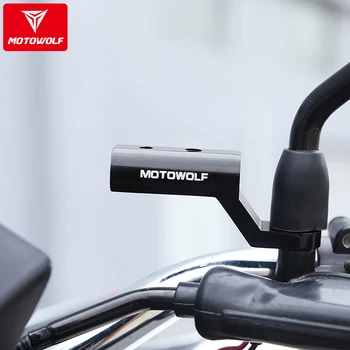 Motowolf Motociklo galinio vaizdo Veidrodis Pratęsimo Svirties Laikiklis Adapterio Laikiklio Apkaba, tvirtinimas Triumfas Suzuki Yamaha Kawasaki Honda