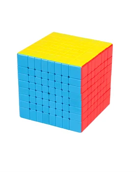Moyu Klasėje Cubing Stickerless MF8 8x8x8 Magic Cube Mokymosi Švietimo Greitis 8Layers Įspūdį 69mm mf8 Vaikai Kubeliai Žaislai Dovana