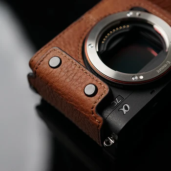 MrStone Sony A7C Fotoaparato krepšys Rankų darbo natūralios Odos Padengti Priedai