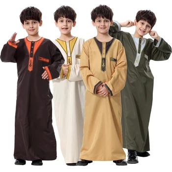 Musulmonų Apdaras Vaikams Paauglys Vaikai Abaja Islamo Apranga Vyrams Saudo Arabija Visą Rankovės Pakistano Thobe Ramadanas Kurta