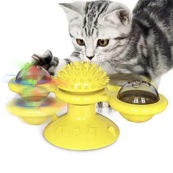 Naminių Gyvūnų Žaislai Katėms Interaktyvi Dėlionė Mokymo Vėjo Malūno Ratas, Kamuolys, Sūkurinis Žaislai Cat Kitten Žaisti Žaidimą Katė Prekes