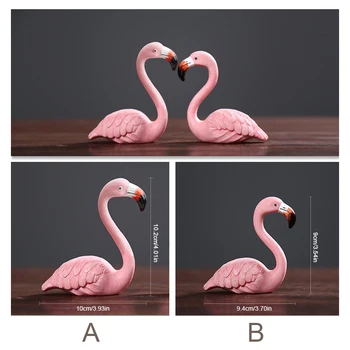 Namo 4 Pics Pink Flamingo Darbalaukio Paveikslėlis Puikus Namų Dekoro Dovana Mergaitėms Flamingo Mini Skulptūra, Statula, Vestuvių, gimtadienio Dovana