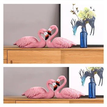 Namo 4 Pics Pink Flamingo Darbalaukio Paveikslėlis Puikus Namų Dekoro Dovana Mergaitėms Flamingo Mini Skulptūra, Statula, Vestuvių, gimtadienio Dovana