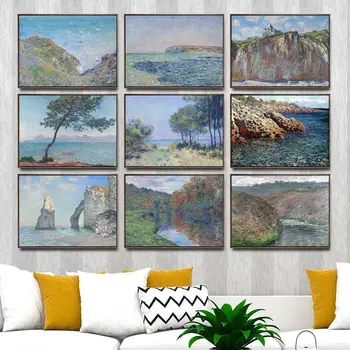 Namų Dekoravimo Meno Sienos Nuotraukas Fro Kambarį Plakato Spauda, Drobė Paveikslų Prancūzijos Claude Monet Marina 6